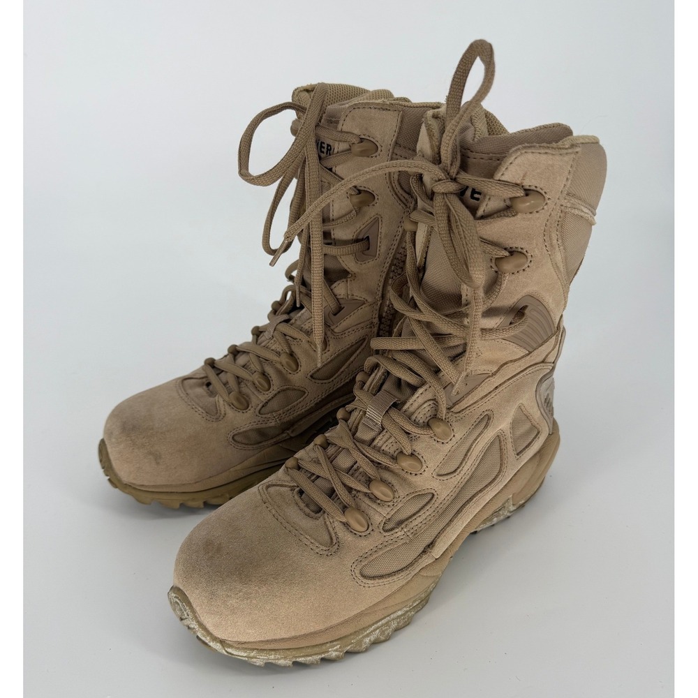 Converse All Star Tactical Military Boots Side Zip Safety Toe Desert Tan Mens
